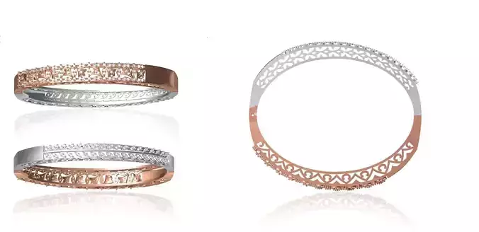 Women Bangle Bracelet STL JCD Details