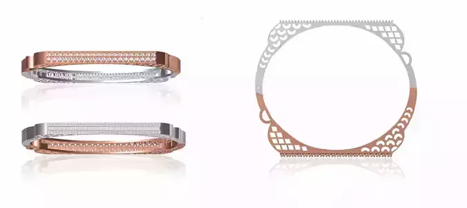 Women Bangle Bracelet STL JCD Details