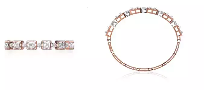 Women Bangle Bracelet STL JCD Details