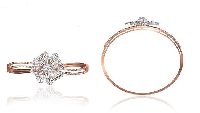 Women Bangle Bracelet STL JCD Details