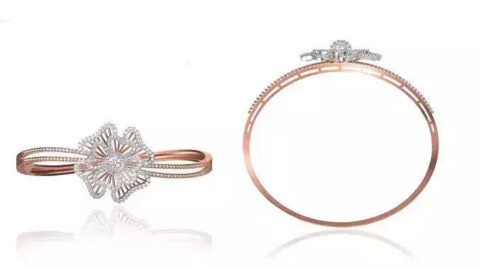 Women Bangle Bracelet STL JCD Details