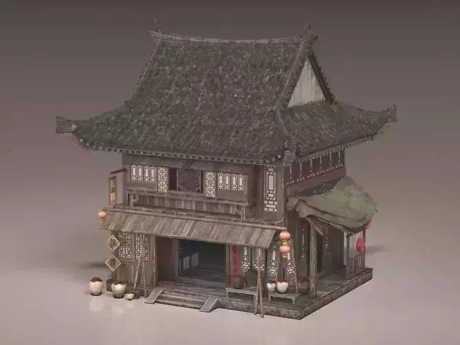 Ancient buildings 3D model