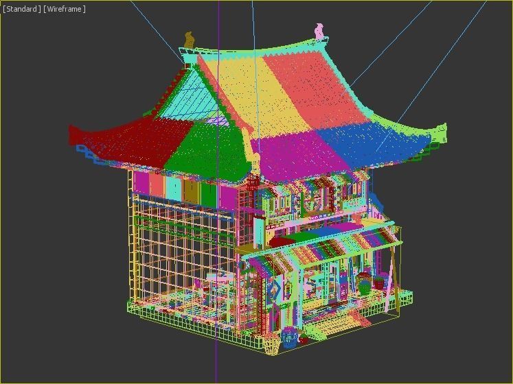 Ancient buildings 3D model_4