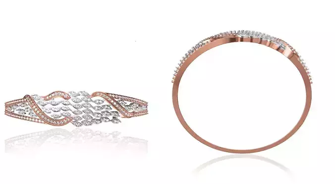 Women Bangle Bracelet STL JCD Details