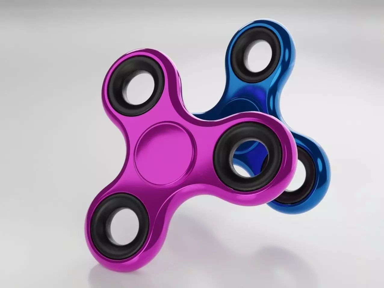Animation fidget spinner 3D model_0