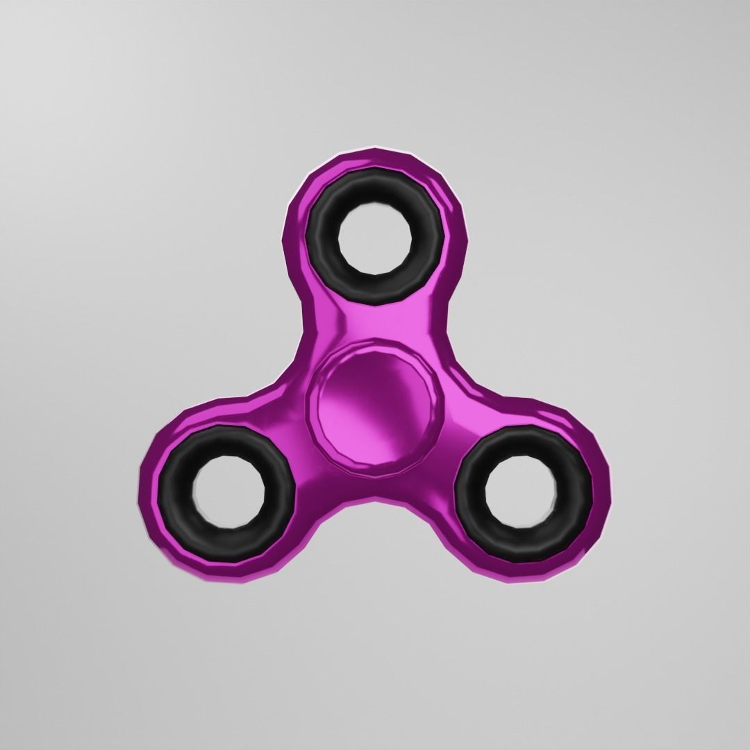 Animation fidget spinner 3D model_4