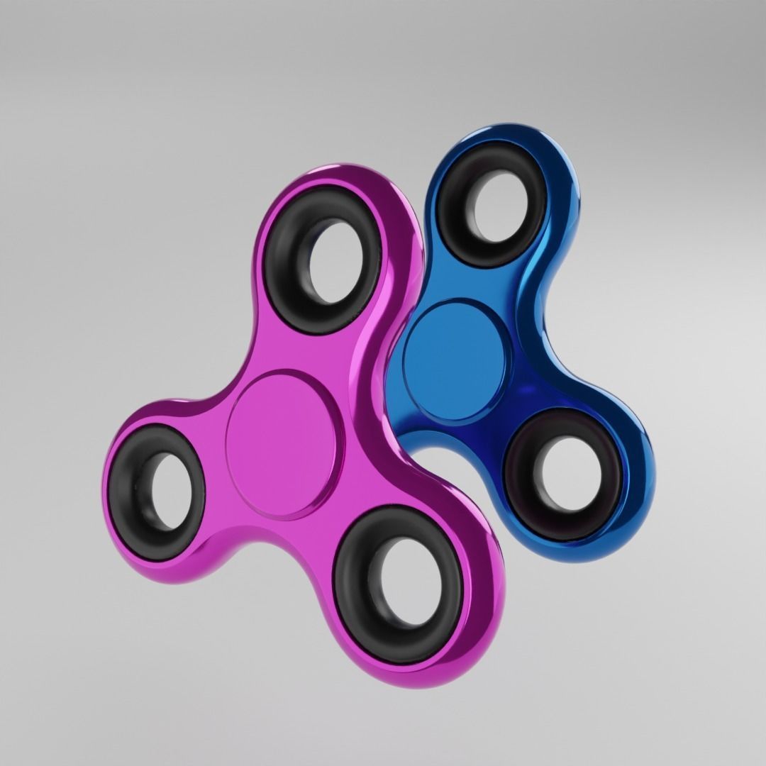 Animation fidget spinner 3D model_6