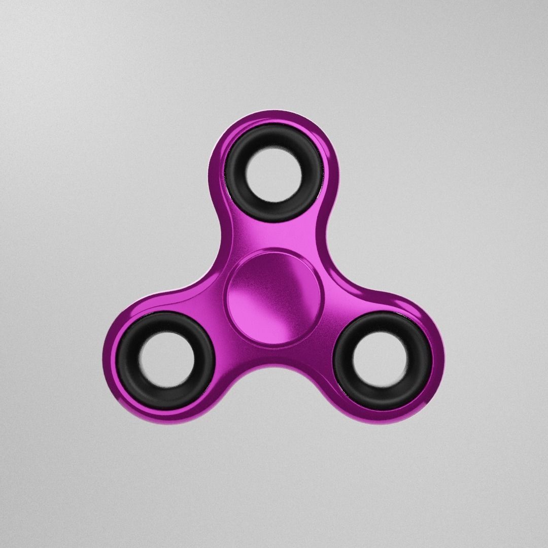 Animation fidget spinner 3D model_2