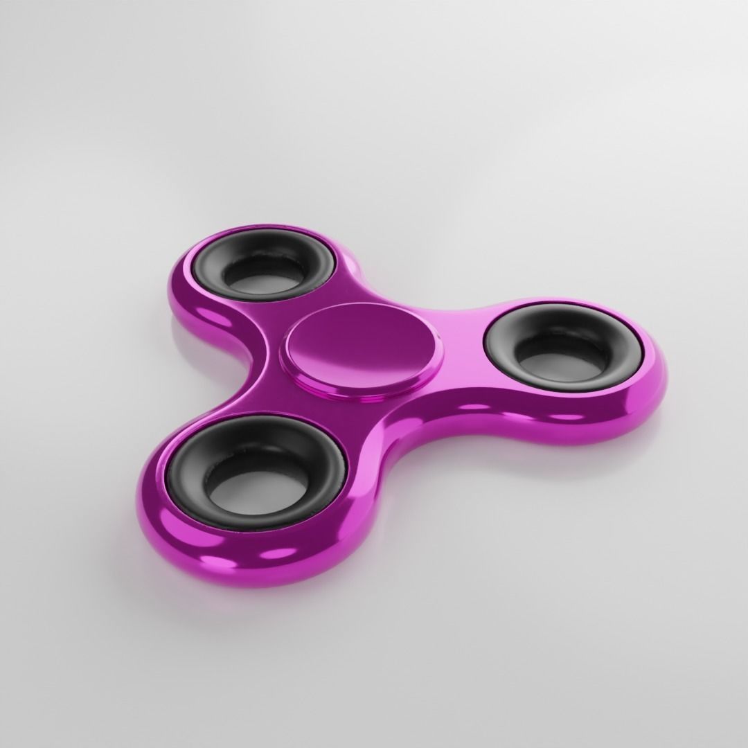 Animation fidget spinner 3D model_1
