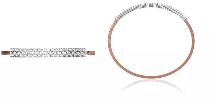Women Bangle Bracelet STL JCD Details