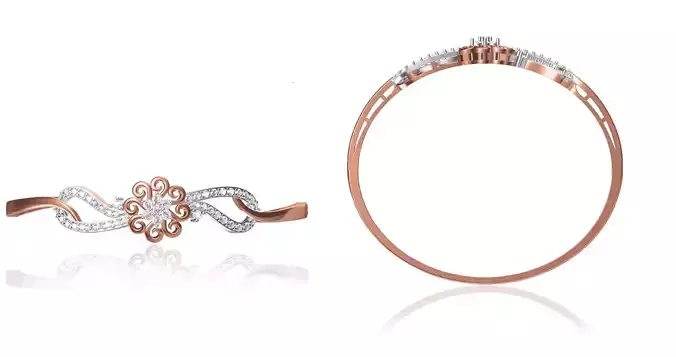 Women Bangle Bracelet STL JCD Details