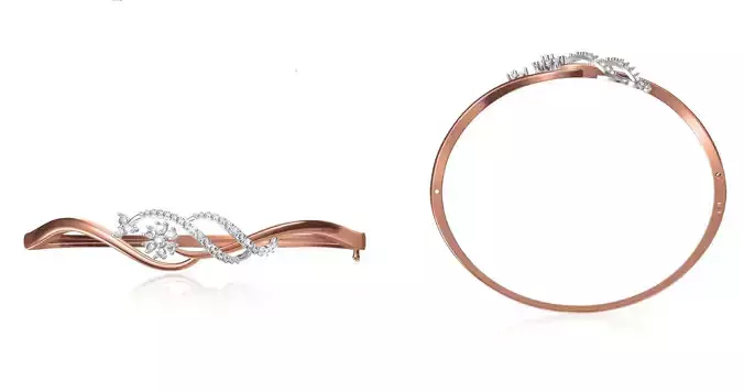 Women Bangle Bracelet STL JCD Details