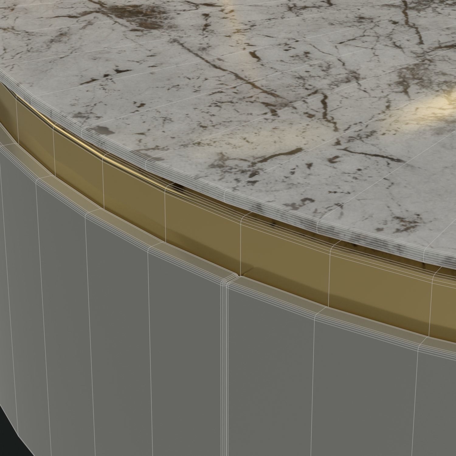 Berkley Nesting Coffee Table Set Low-poly 3D model_13