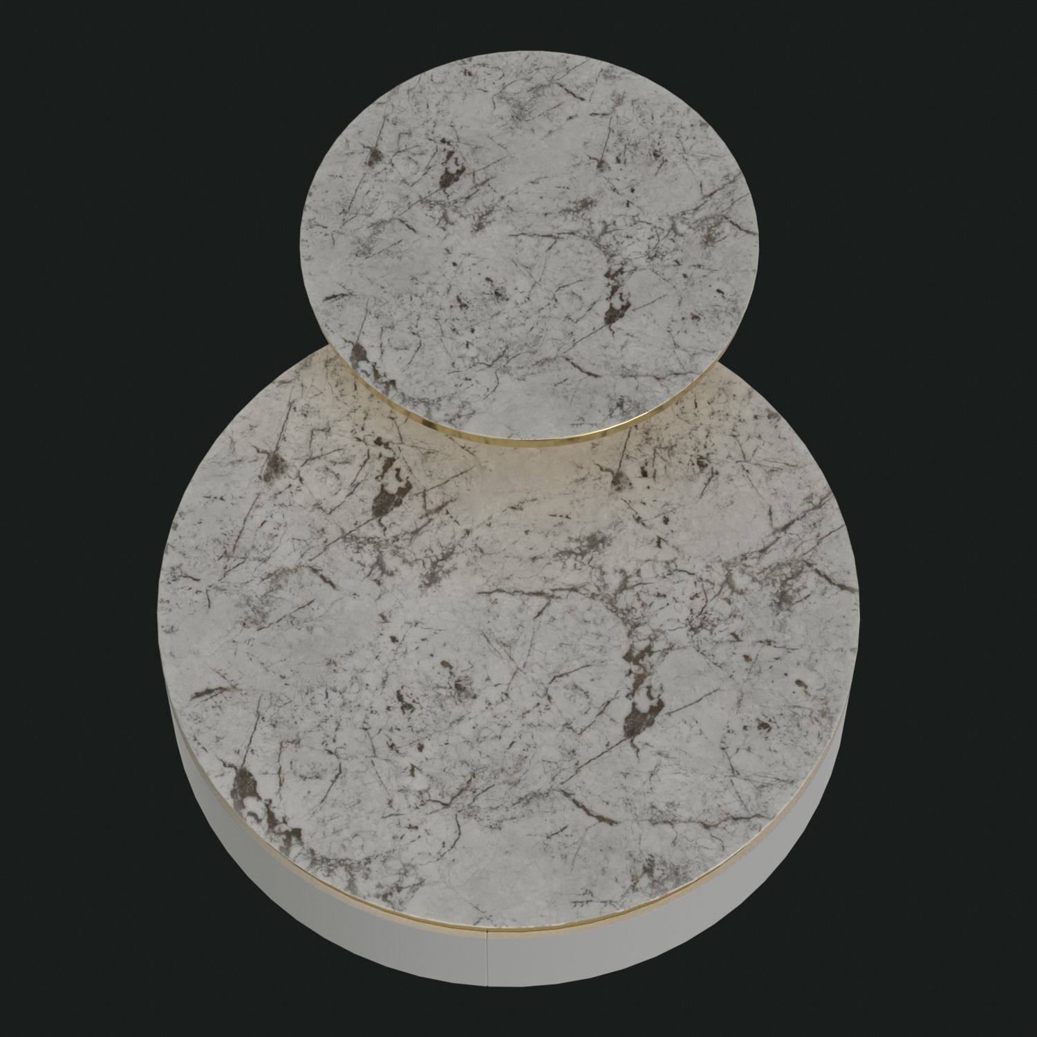 Berkley Nesting Coffee Table Set Low-poly 3D model_17