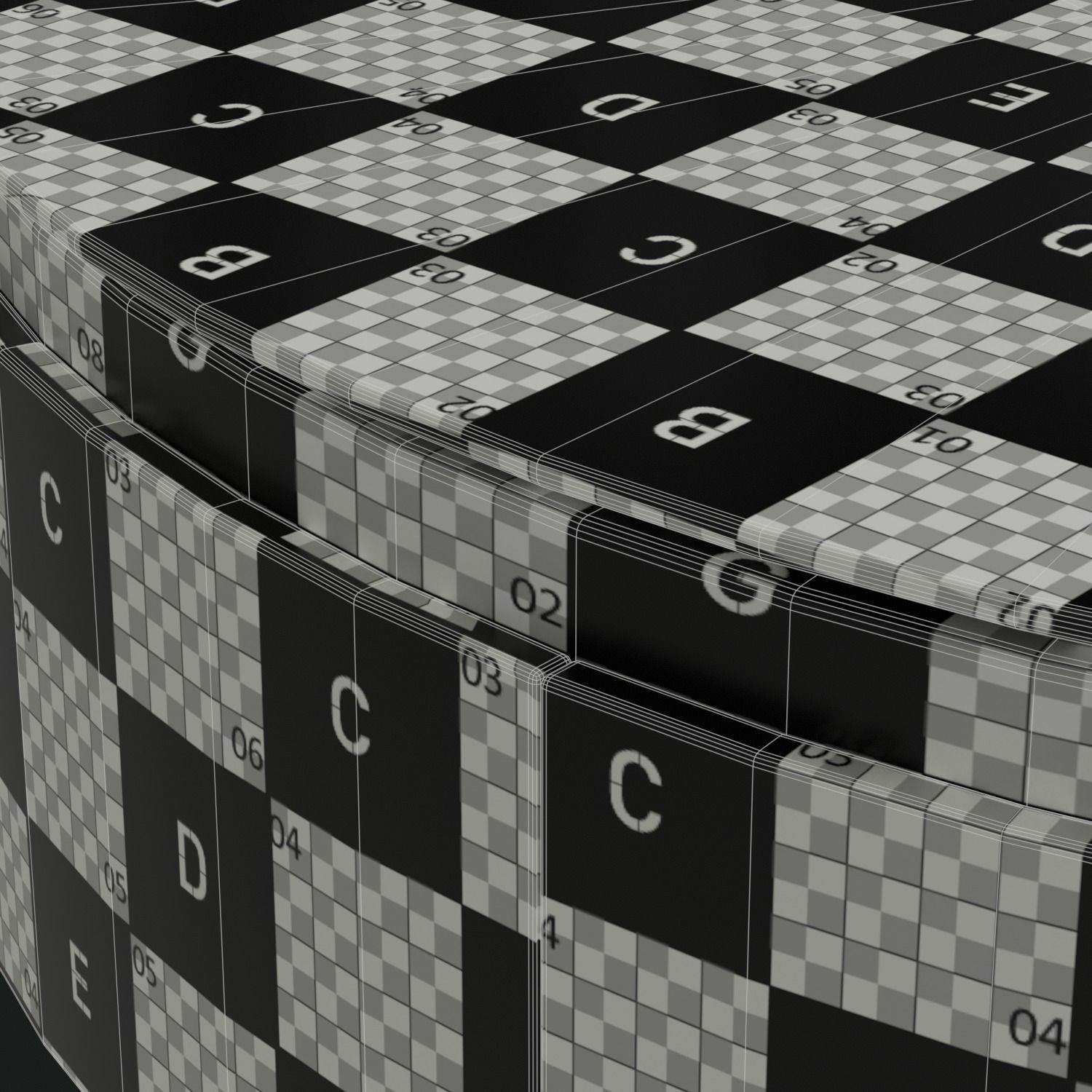 Berkley Nesting Coffee Table Set Low-poly 3D model_12