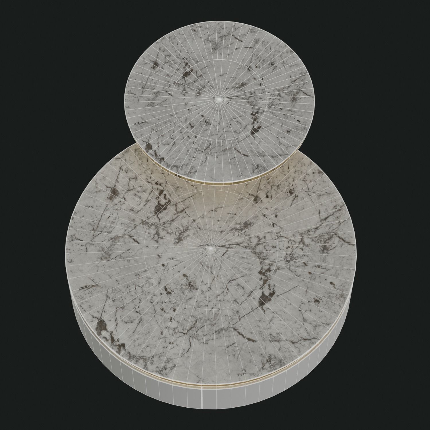 Berkley Nesting Coffee Table Set Low-poly 3D model_19