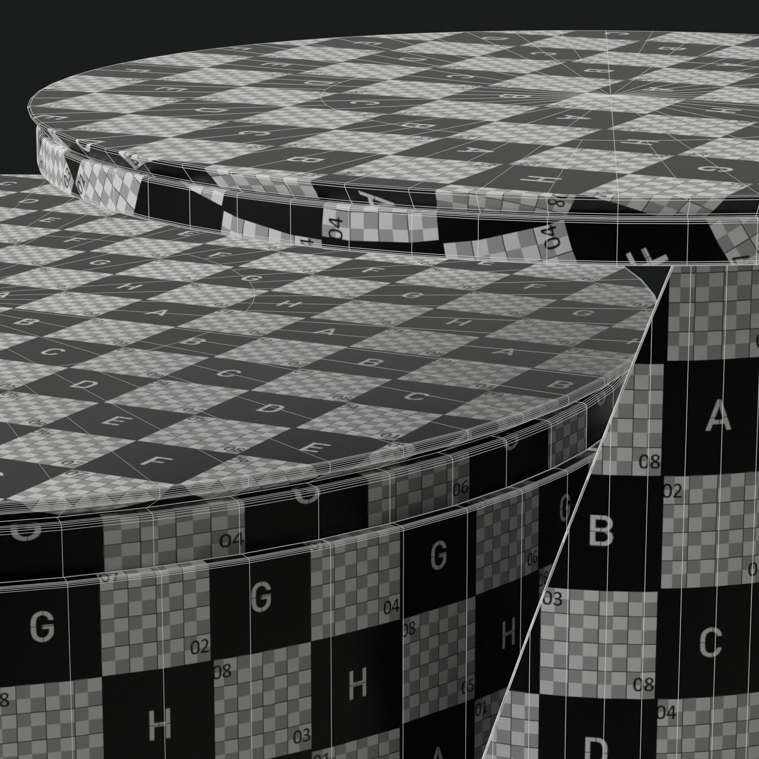 Berkley Nesting Coffee Table Set Low-poly 3D model_15