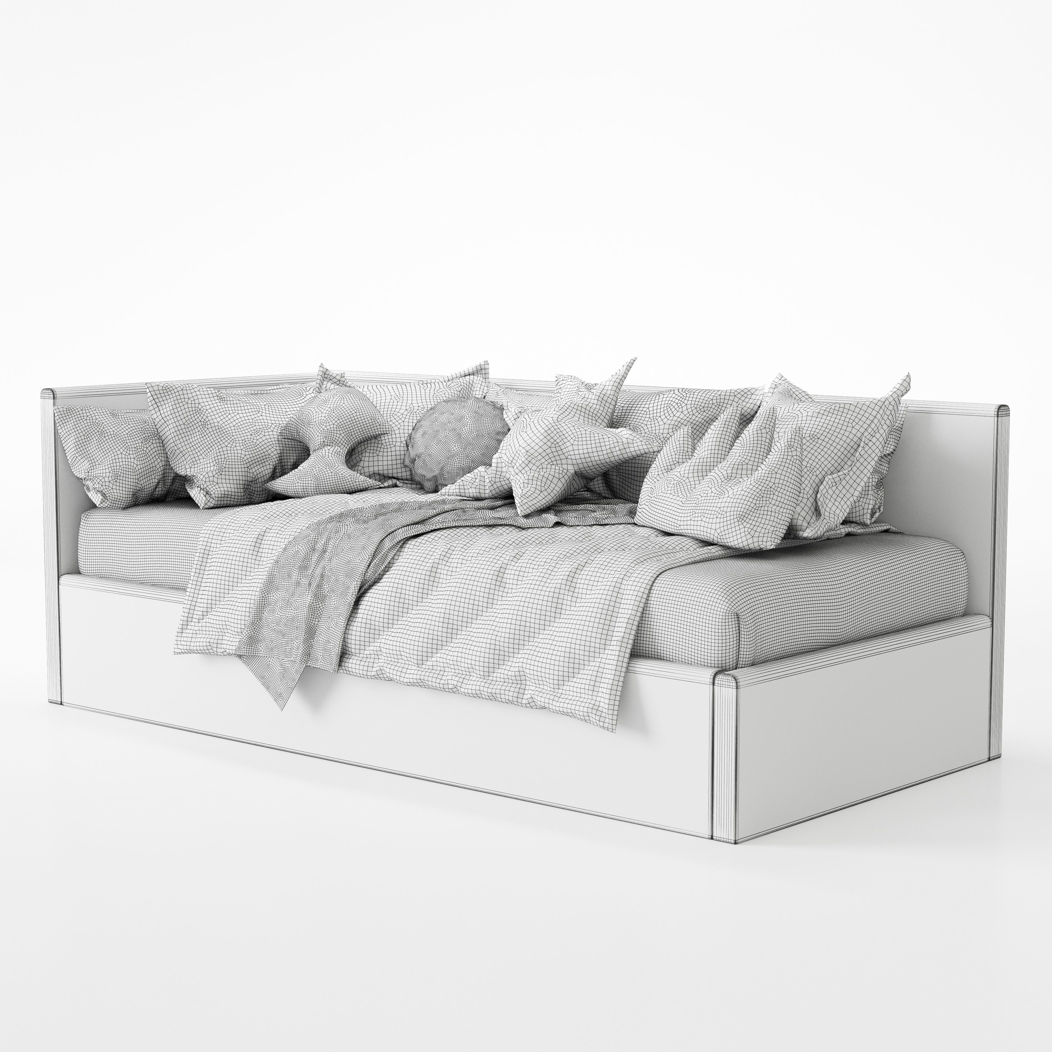Child Bed 01 3D model_2