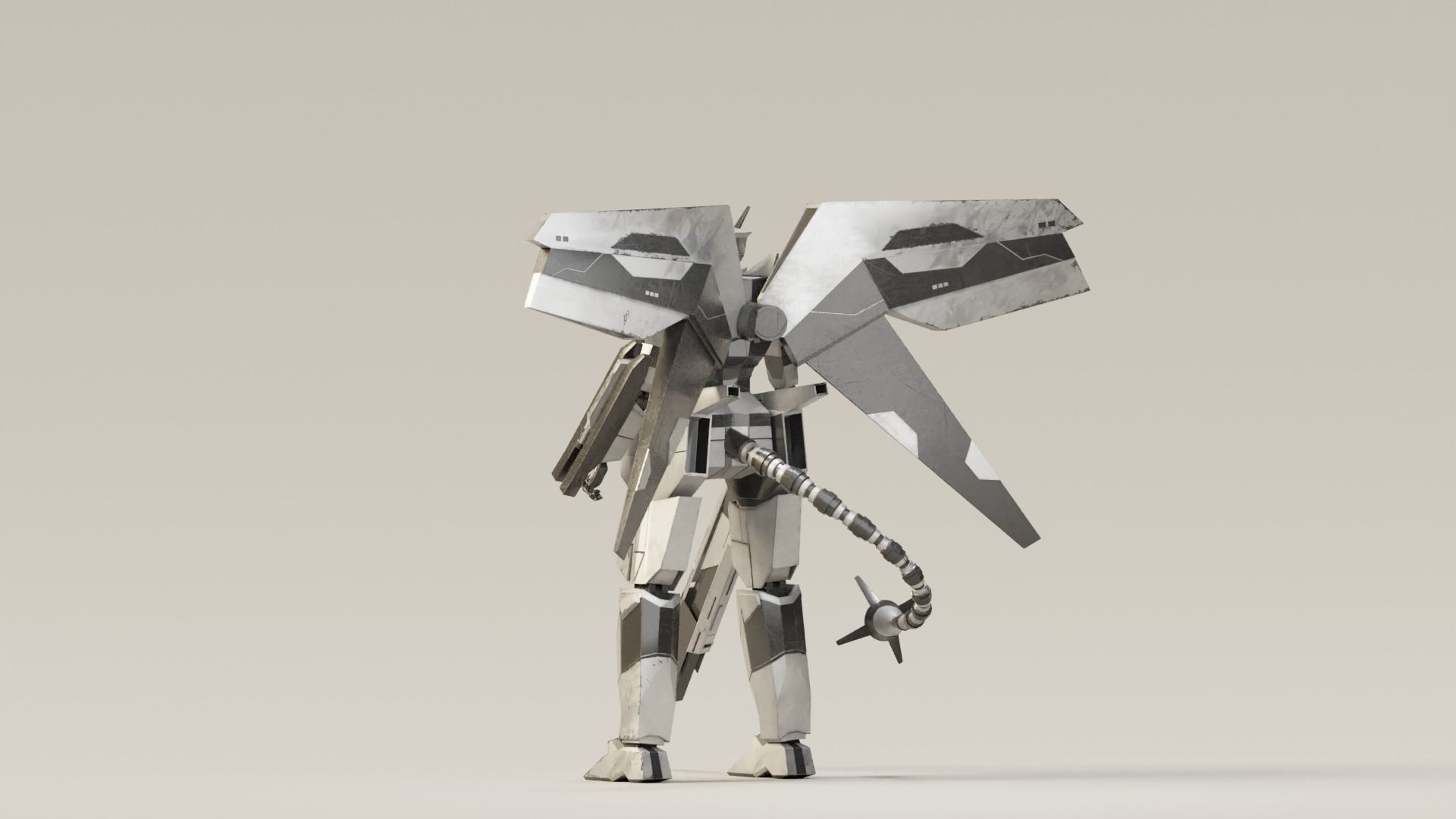 Mecha Raiden 3D model_12