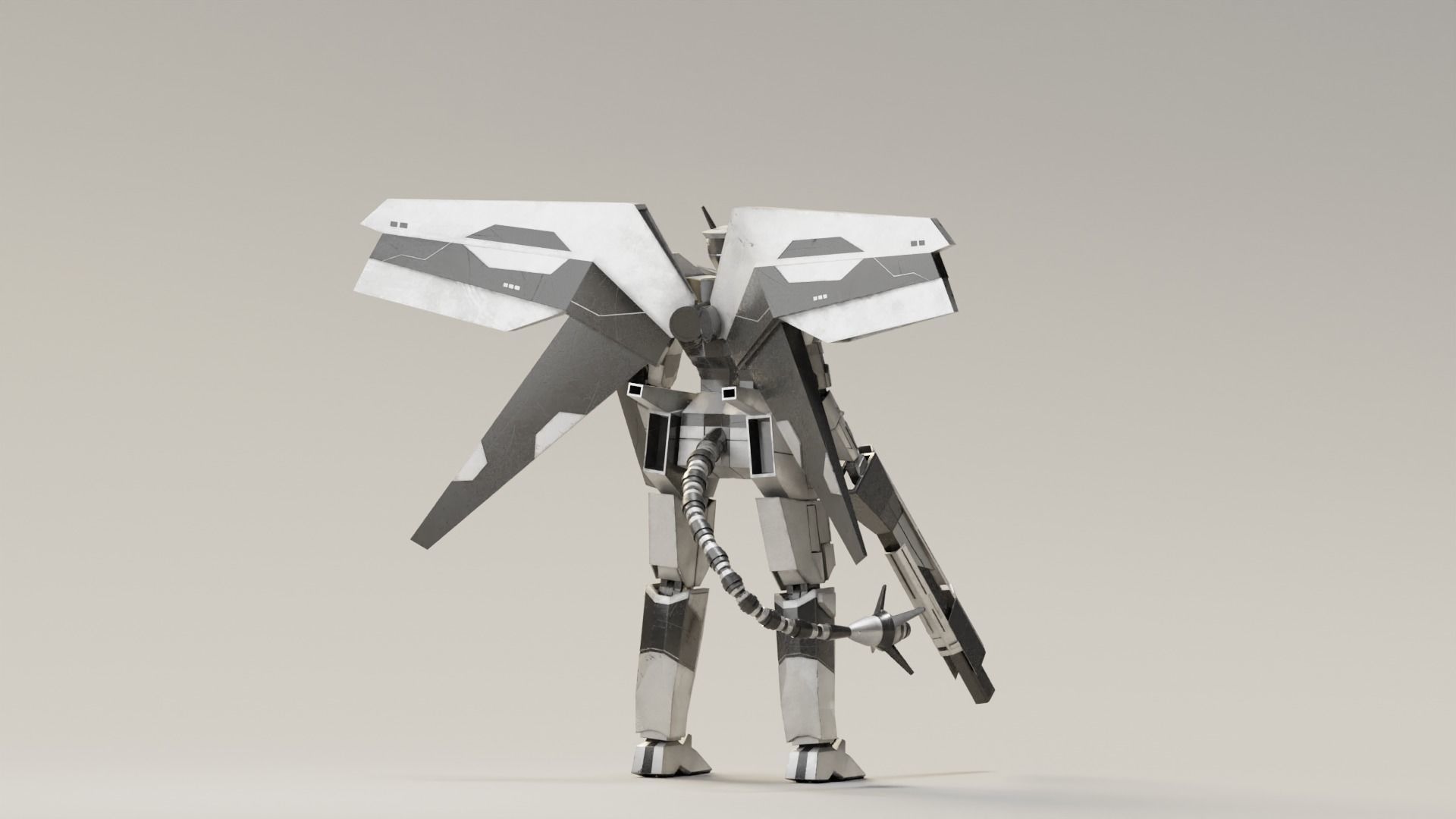 Mecha Raiden 3D model_13