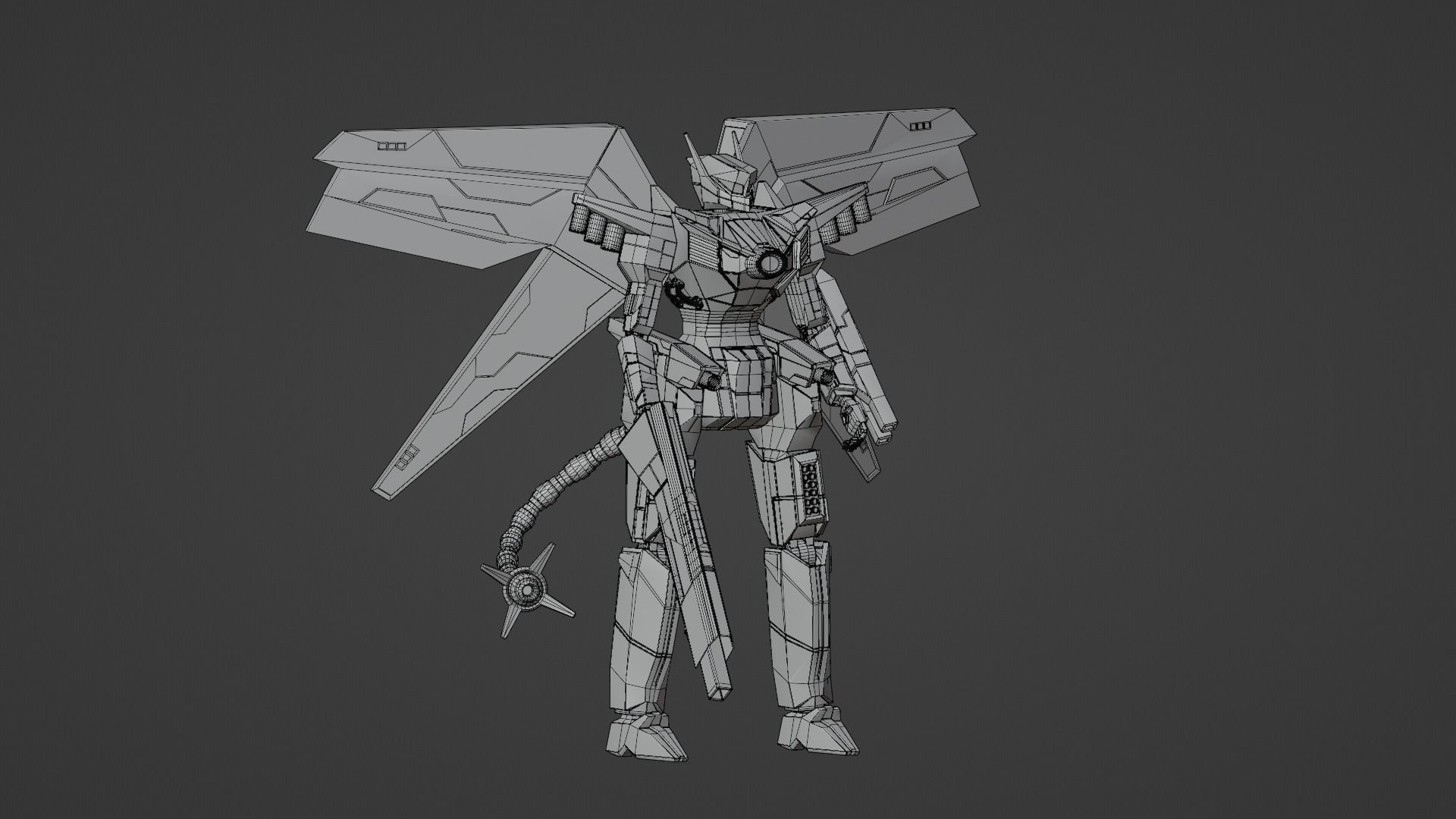 Mecha Raiden 3D model_17