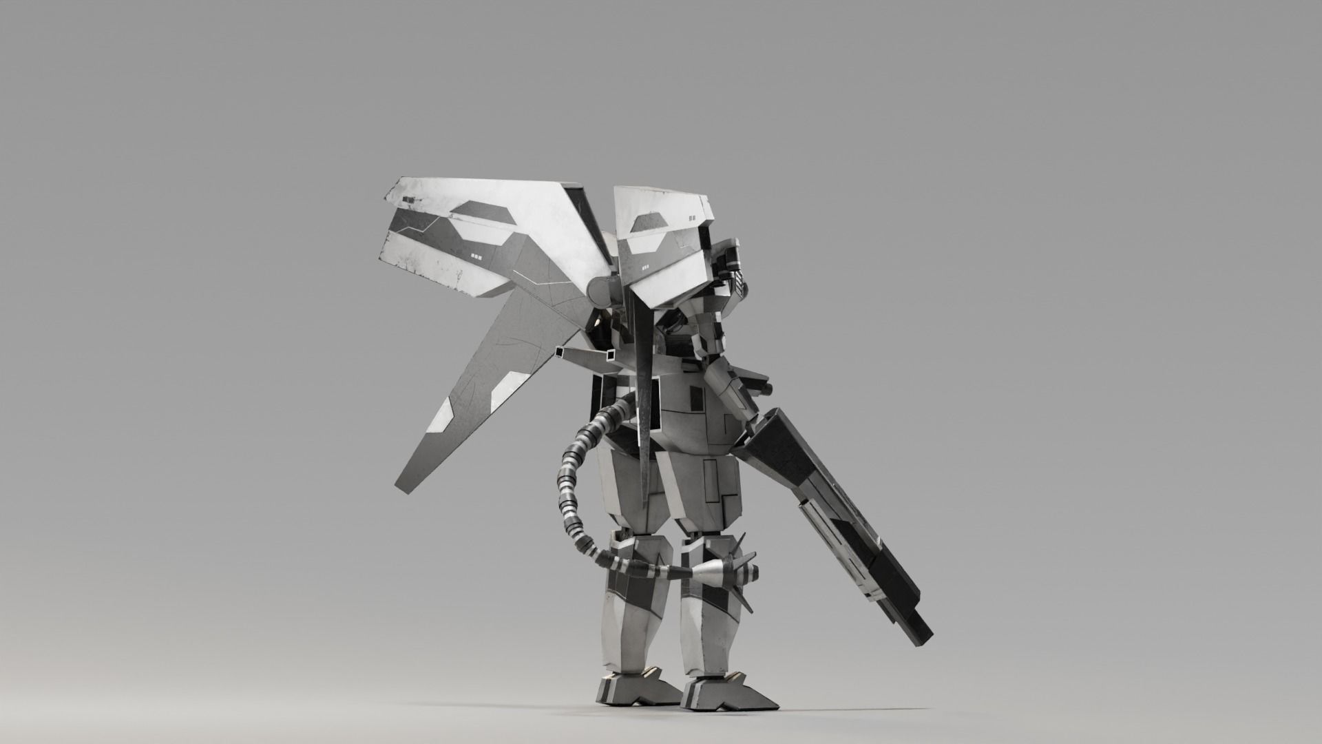 Mecha Raiden 3D model_4