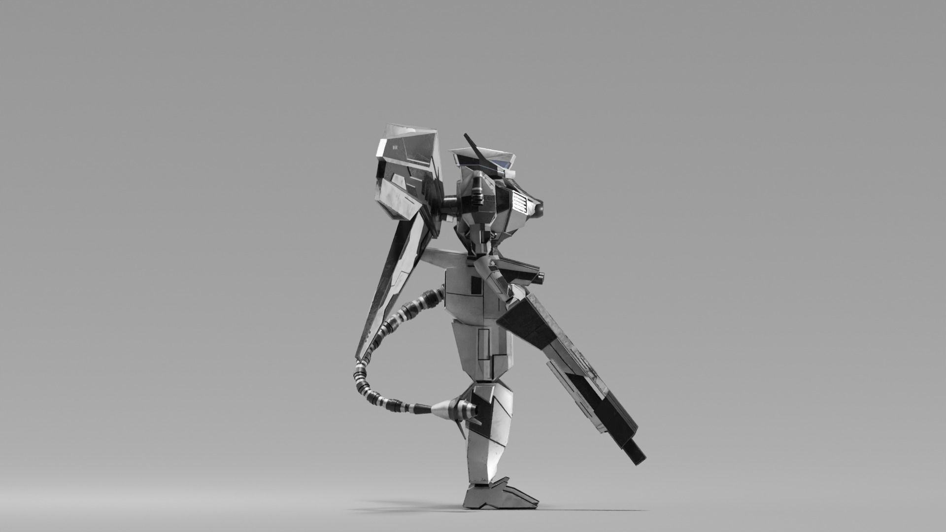 Mecha Raiden 3D model_6