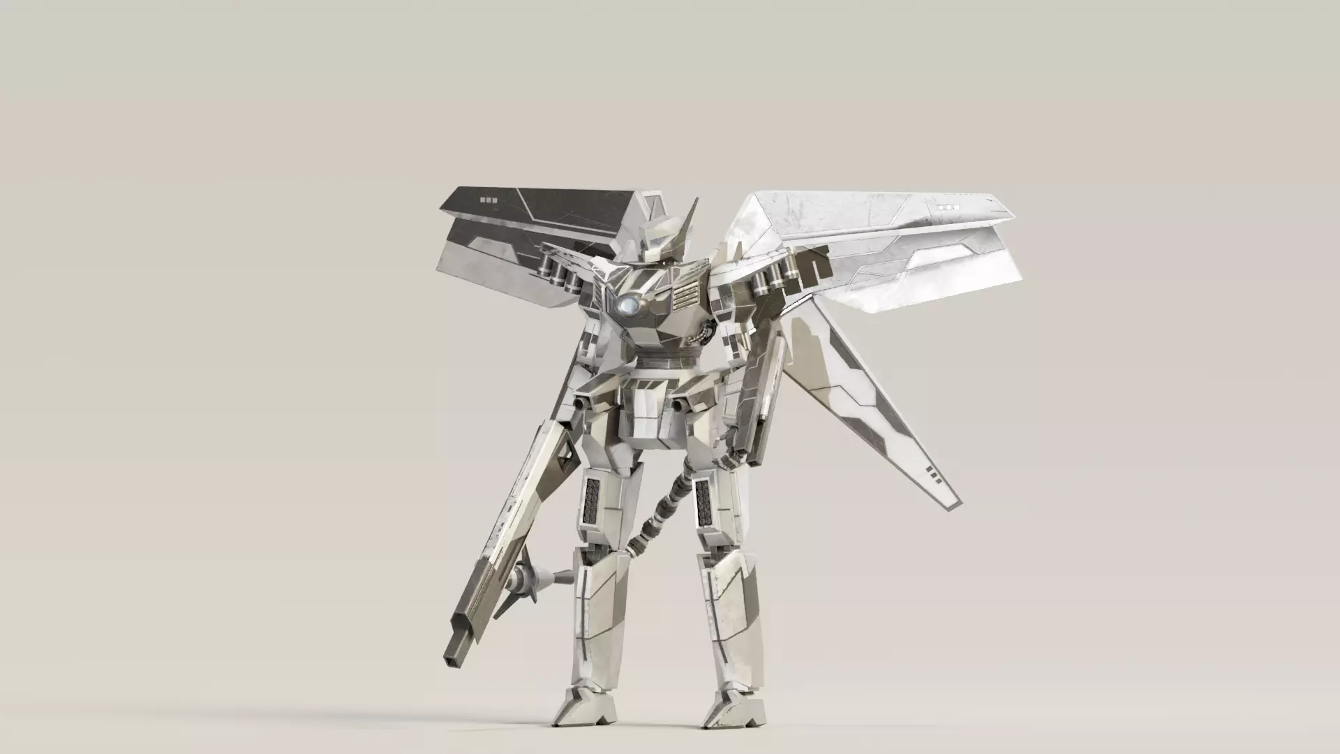 Mecha Raiden 3D model_0