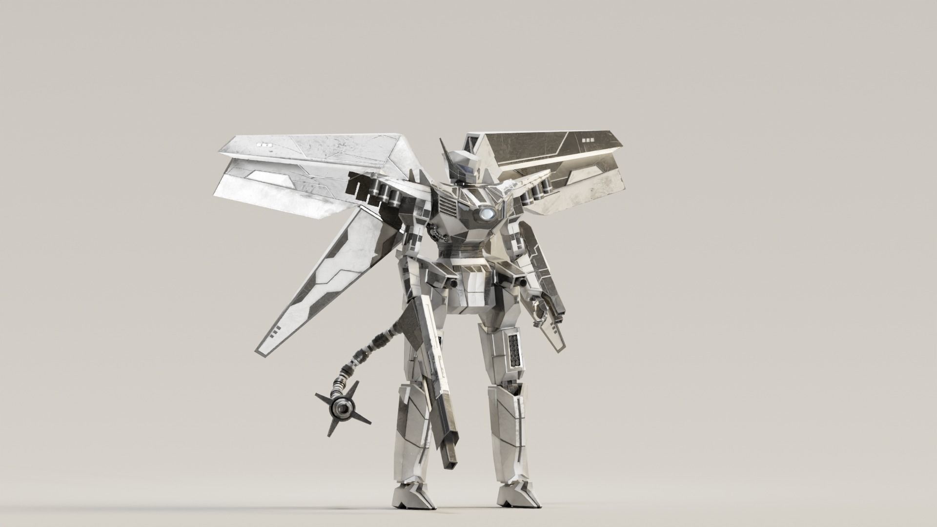 Mecha Raiden 3D model_8
