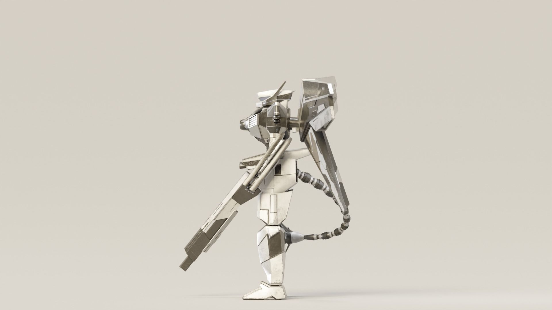 Mecha Raiden 3D model_10