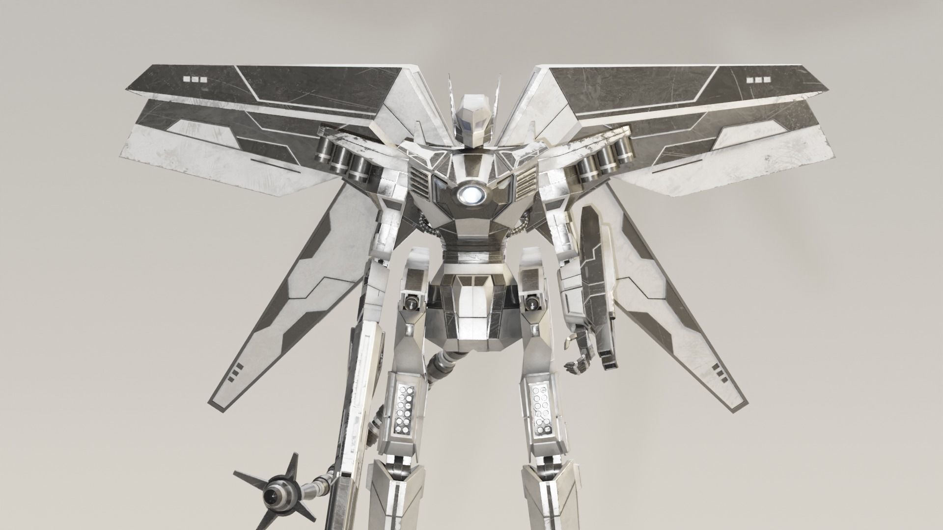Mecha Raiden 3D model_5