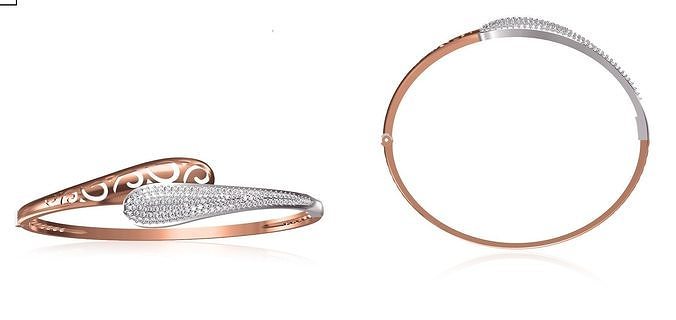 Women Bangle Bracelet STL JCD Details 3D print model