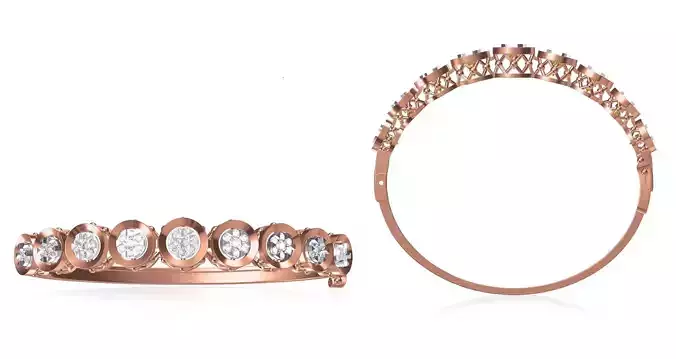 Women Bangle Bracelet STL JCD Details