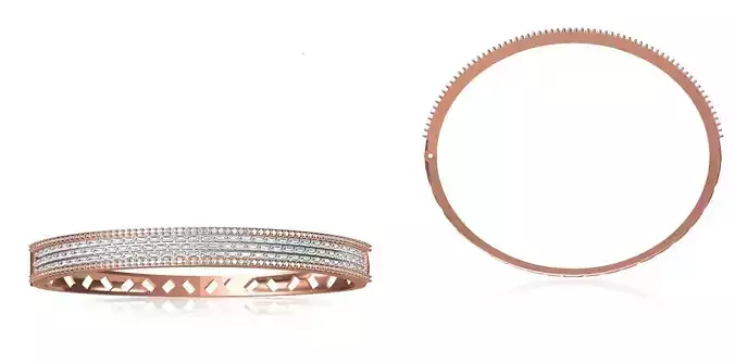 Women Bangle Bracelet STL JCD Details