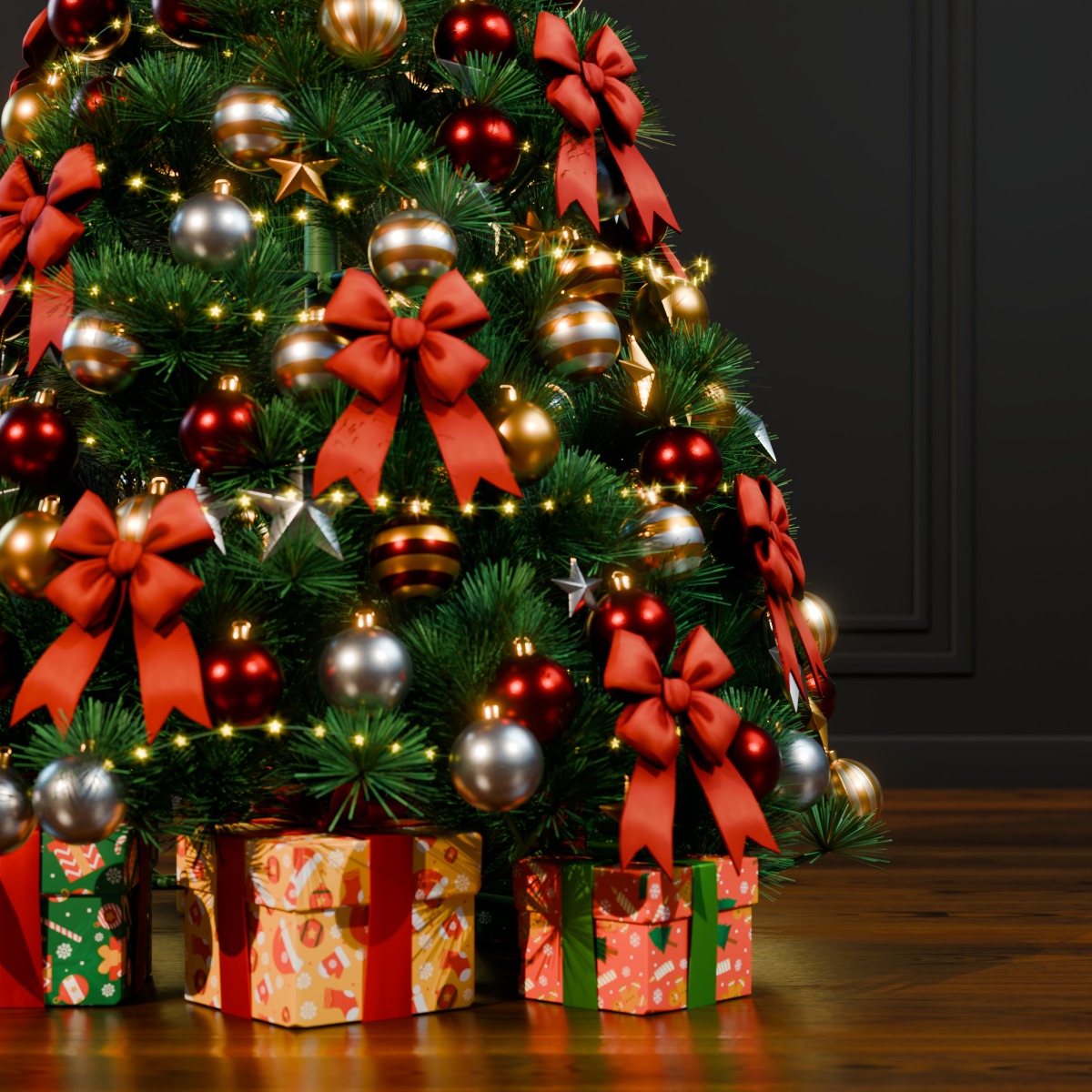 Christmas Tree 3D model 3D model_2
