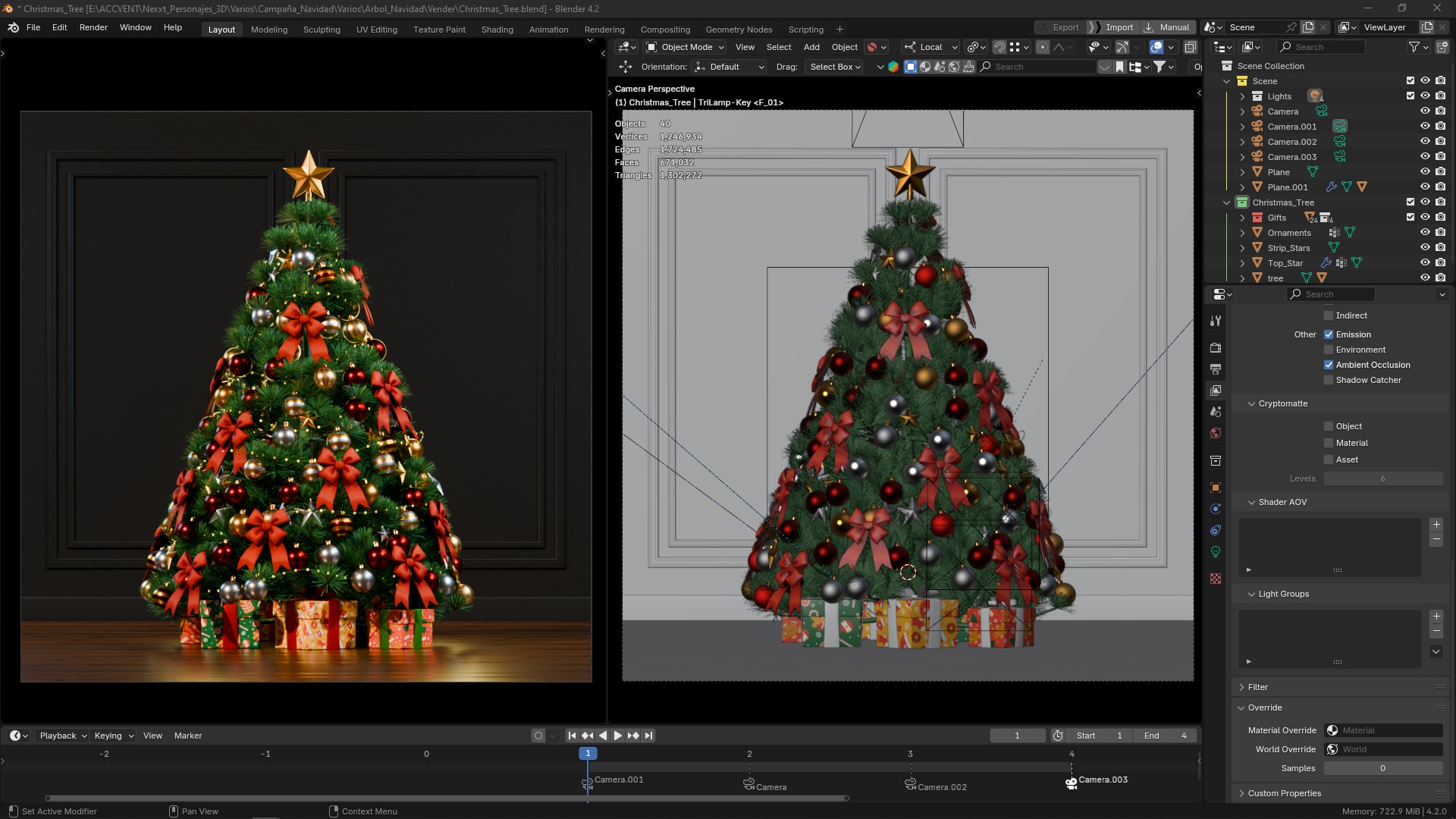 Christmas Tree 3D model 3D model_11