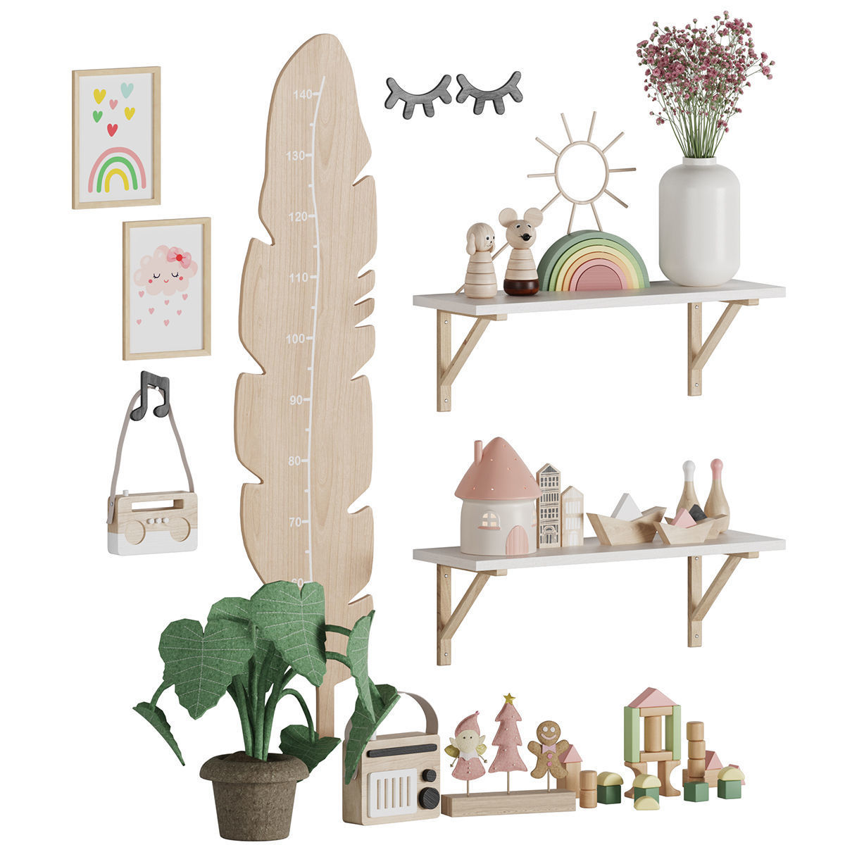 children decor 07 3D model_1