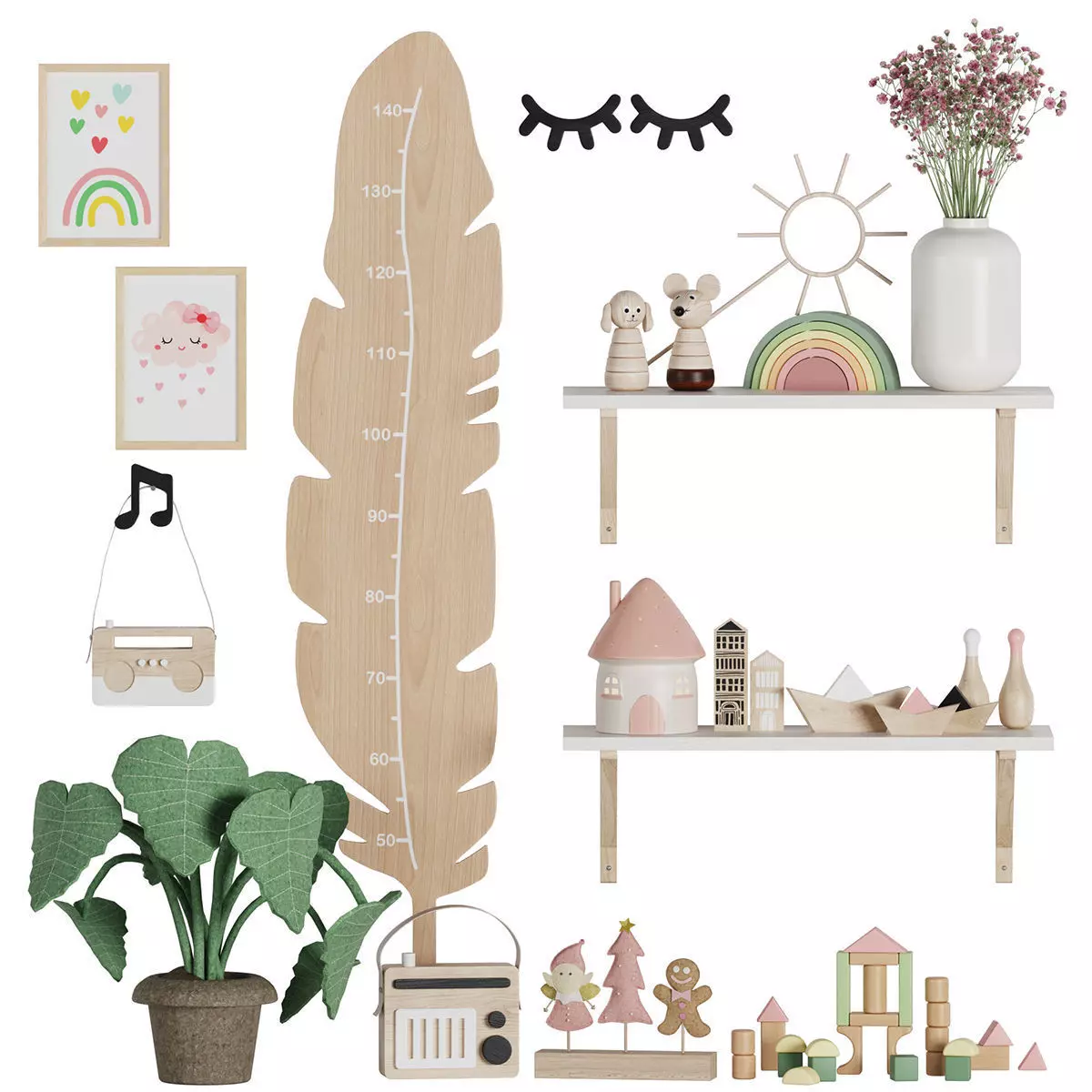 children decor 07 3D model_0