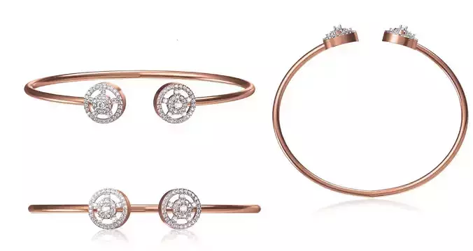 Women Bangle Bracelet STL JCD Details
