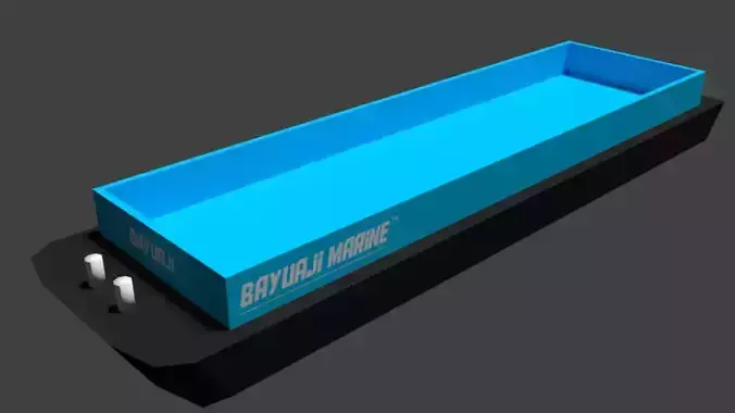 BargeShip 3D model