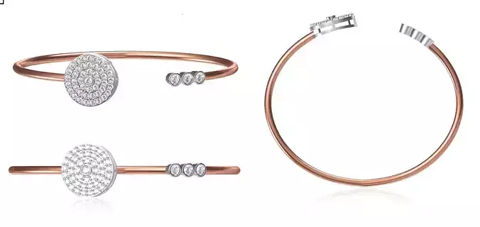 Women Bangle Bracelet STL JCD Details