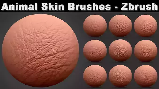 Animal Skin Brushes for Zbrush