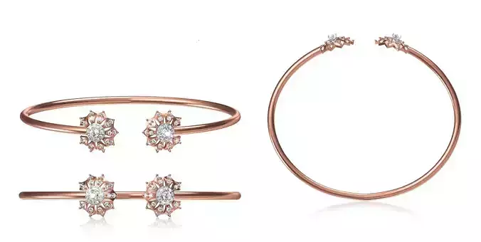 Women Bangle Bracelet STL JCD Details