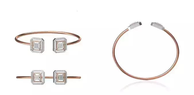 Women Bangle Bracelet STL JCD Details