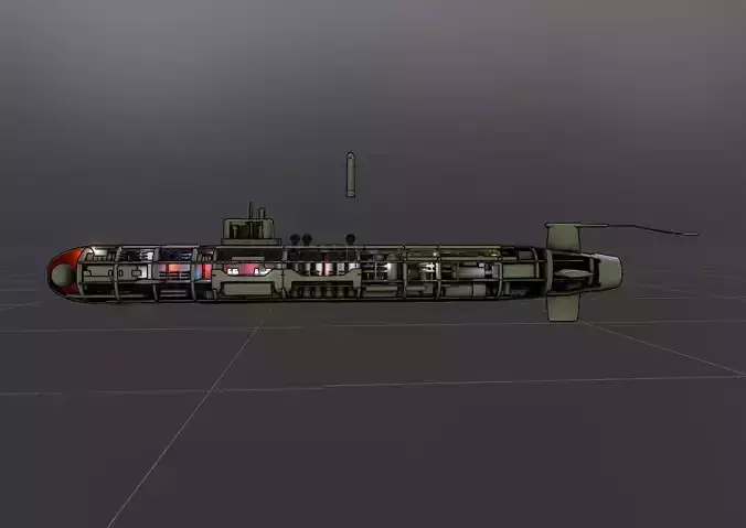Submarine Cutaway Design 2023
