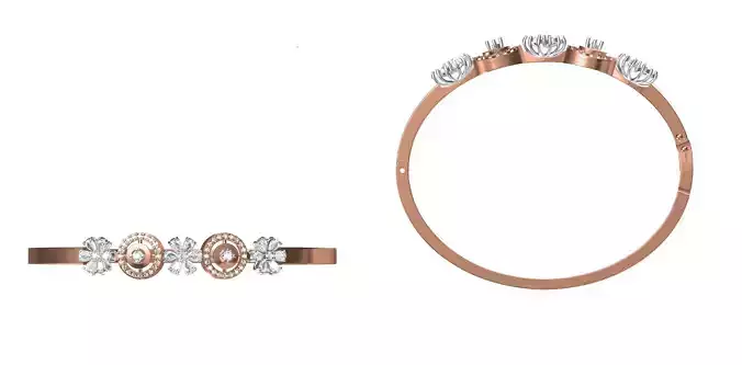 Women Bangle Bracelet STL JCD Details