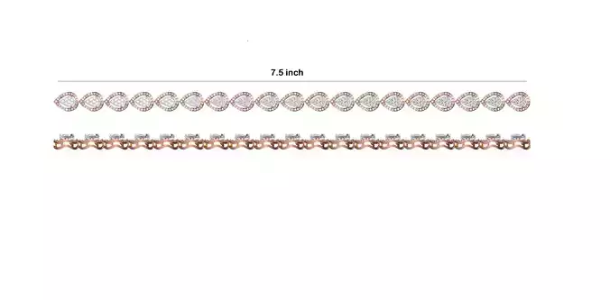 Women Bangle Bracelet STL JCD Details