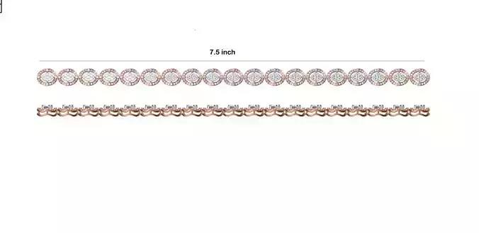 Women Bangle Bracelet STL JCD Details