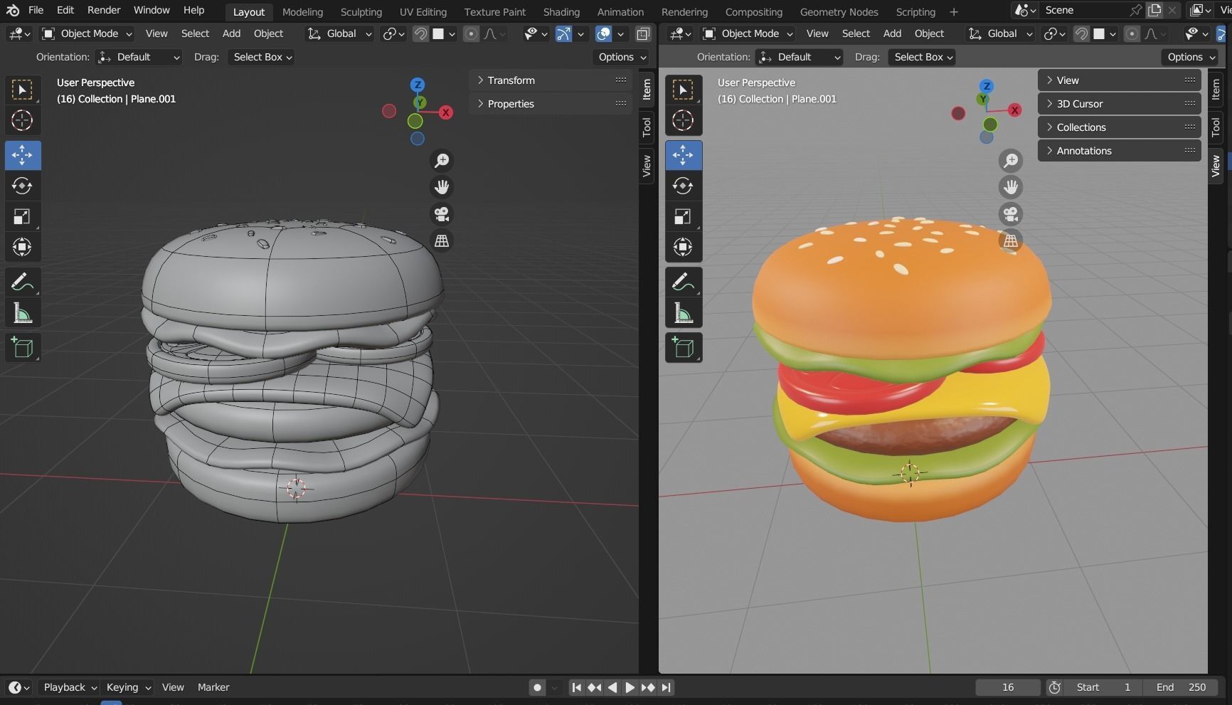 Hamburger 3D model_6