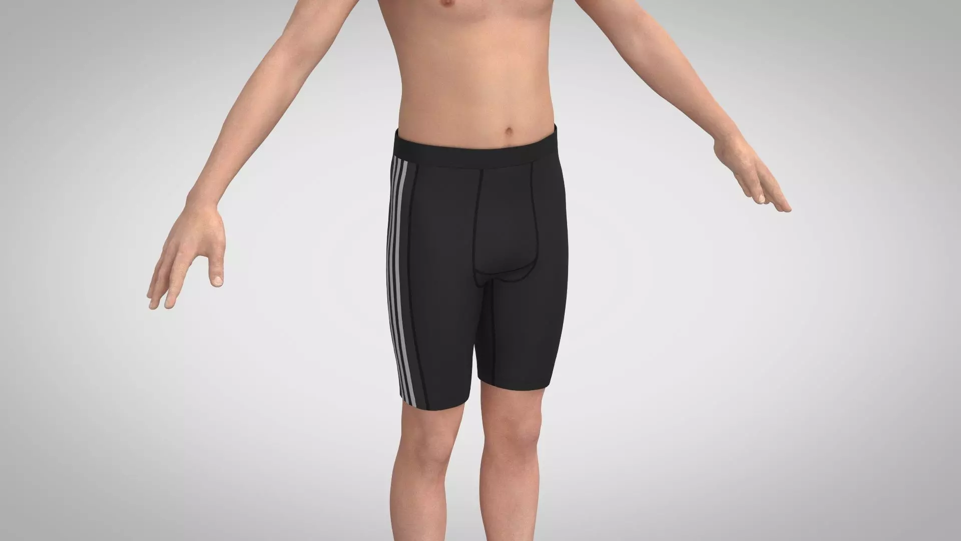 Men Short Tights 3D model